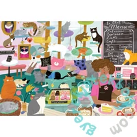 Pieces &amp; Peace 1000 db-os puzzle - My Happy Place is in the Cat Café (0171)