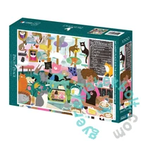 Pieces &amp; Peace 1000 db-os puzzle - My Happy Place is in the Cat Café (0171)