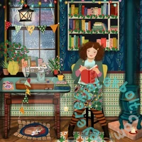 Pieces &amp; Peace 1000 db-os puzzle - Sewing and Reading (0175)