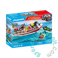 Playmobil City Action - Tűzoltóhajó, jet-sky-vel játékszett (71464)