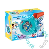 Playmobil 1.2.3 - Aqua - Vízimalom kerék bébicápával játékszett