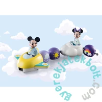Playmobil 1.2.3 - Disney - Mickey és Minnie felhőrepülővel játékszett