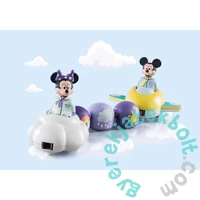 Playmobil 1.2.3 - Disney - Mickey és Minnie felhőrepülővel játékszett