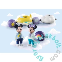 Playmobil 1.2.3 - Disney - Mickey és Minnie felhőrepülővel játékszett