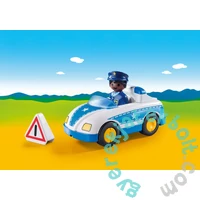 Playmobil 1.2.3 - Rendőrségi kisautó játékszett