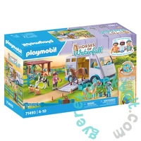 Playmobil 71493 Horses of Waterfall Hordozható lovas suli játékszett