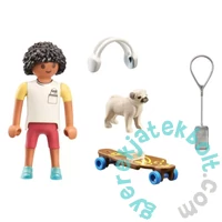 Playmobil 71612 My Life Fiú kutyussal játékszett