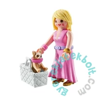 Playmobil 71737 My Life Rózsaszínruhás-nő csivavával játékszett