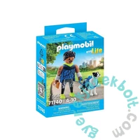 Playmobil 71740 My Life Kocogó srác border collie-val