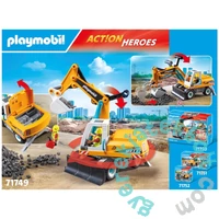 Playmobil 71749 Action Heroes Nagy kotró munkagép