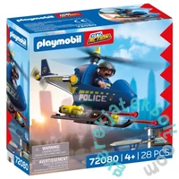 Playmobil 72080 City Action Rendőrhelikopter radarral játékszett