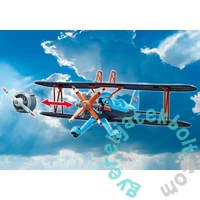 Playmobil - Air StuntShow - Légi kaszkadőrök - Főnix kétfedelű repülőgép játékszett