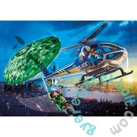 Playmobil - City Action - Rendőrségi helikopter - Ejtőernyős üldözés játékszett
