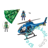 Playmobil - City Action - Rendőrségi helikopter - Ejtőernyős üldözés játékszett