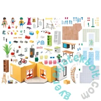 Playmobil - City Life - Emelet bővítmény a Modern Lakóházhoz játékszett