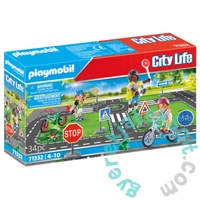 Playmobil - City Life - Kerékpároktatás játékszett