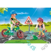 Playmobil - City Life - Kerékpároktatás játékszett