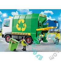 Playmobil - City Action - Üveghulladék-gyűjtő teherautó játékszett
