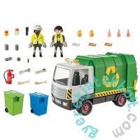 Playmobil - City Action - Üveghulladék-gyűjtő teherautó játékszett