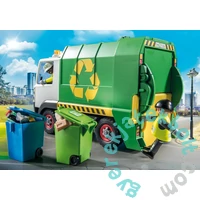 Playmobil - City Action - Üveghulladék-gyűjtő teherautó játékszett