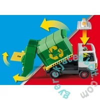 Playmobil - City Action - Üveghulladék-gyűjtő teherautó játékszett