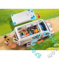 Playmobil - City Life - Mentőautó villogó fényekkel játékszett