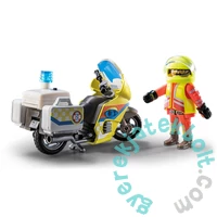 Playmobil - City Life - Mentőmotor villogó fénnyel játékszett