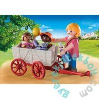 Playmobil - City Life - Starter Pack - Óvónő húzható kiskocsival kezdő játékszett