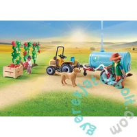 Playmobil - Country - Traktor utánfutóval és víztartállyal játékszett