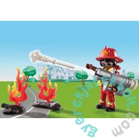 Playmobil - Duck on Call - Tűzoltó bevetés: macskamentés játékszett