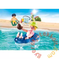 Playmobil - Family Fun - Strandolók úszógumival játékszett