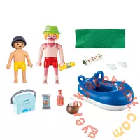 Playmobil - Family Fun - Strandolók úszógumival játékszett