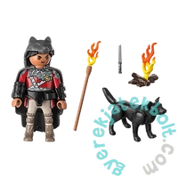 Playmobil - Special Plus - Harcos farkassal játékszett (71482)