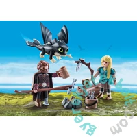 Playmobil - Így neveld a sárkányodat - Hablaty és Astrid bébisárkánnyal játékszett