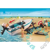 Playmobil - Pick-up csónakkal és szörfösökkel játékszett