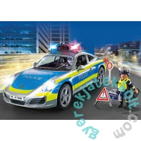Playmobil - Porsche 911 Carrera 4S Rendőrség játékszett