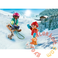 Playmobil - Special Plus - Szánkózó gyerekek játékszett