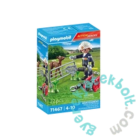 Playmobil - Action Heroes - Tűzoltó állatmentés közben játékszett (71467)
