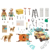 Playmobil - Wiltopia - Terepjáróval az oroszlánok között játékszett