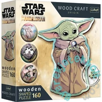 Trefl 160 db-os Wood Craft Shaped Prémium Fa Puzzle - Star Wars - Grogu (20185)