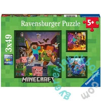 Ravensburger 3 x 49 db-os puzzle - Minecraft (05621)