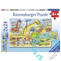 Ravensburger 2 x 24 db-os puzzle - Vidám építkezés (07800)