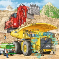 Ravensburger 3 x 49 db-os puzzle - Munkagépek (08012)