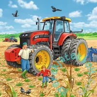 Ravensburger 3 x 49 db-os puzzle - Munkagépek (08012)