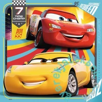 Ravensburger 3 x 49 db-os puzzle - Verdák 3 - Színpompás járgányok (08015)