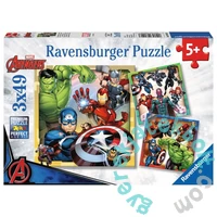Ravensburger 3 x 49 db-os puzzle - Avengers - Bosszúállók (08040)