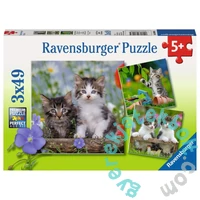 Ravensburger 3 x 49 db-os puzzle - Kiscicák (08046)