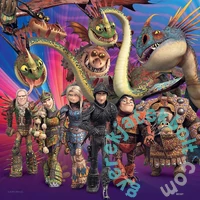 Ravensburger 3 x 49 db-os puzzle - Így neveld a sárkányodat 3 (08064)