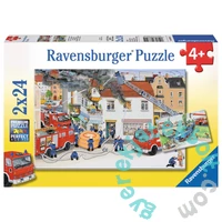 Ravensburger 2 x 24 db-os puzzle - Tűzoltók munka közben (08851)