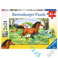 Ravensburger 2 x 24 db-os puzzle - A lovak világa (08882)